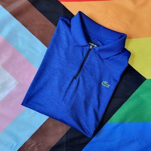 Lacoste Sport Performance Polo with Zipper (Blue)
